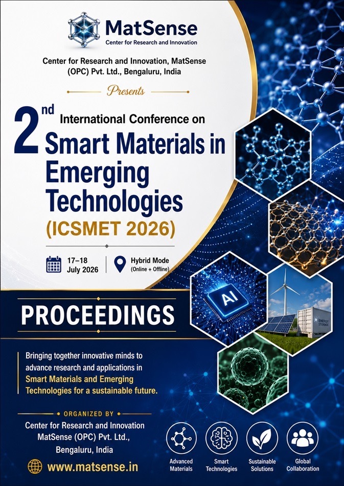 2nd International Conference on Smart Materials in  Emerging Technologies  (ICSMET 2026) Proceedings